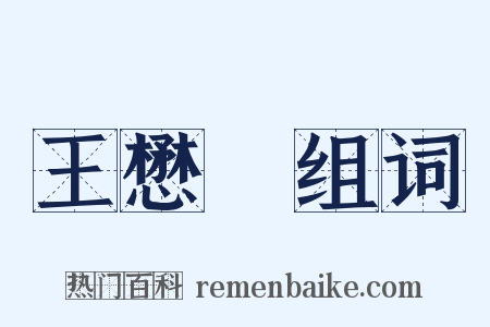 王懋竑组词是什么意思的图片